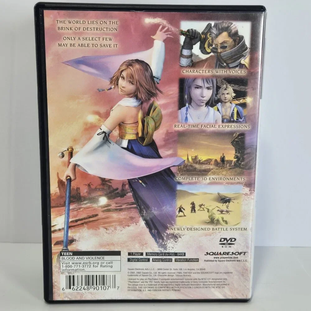 Final Fantasy X 10 Black Label Sony PlayStation 2 PS2 - Complete In Box